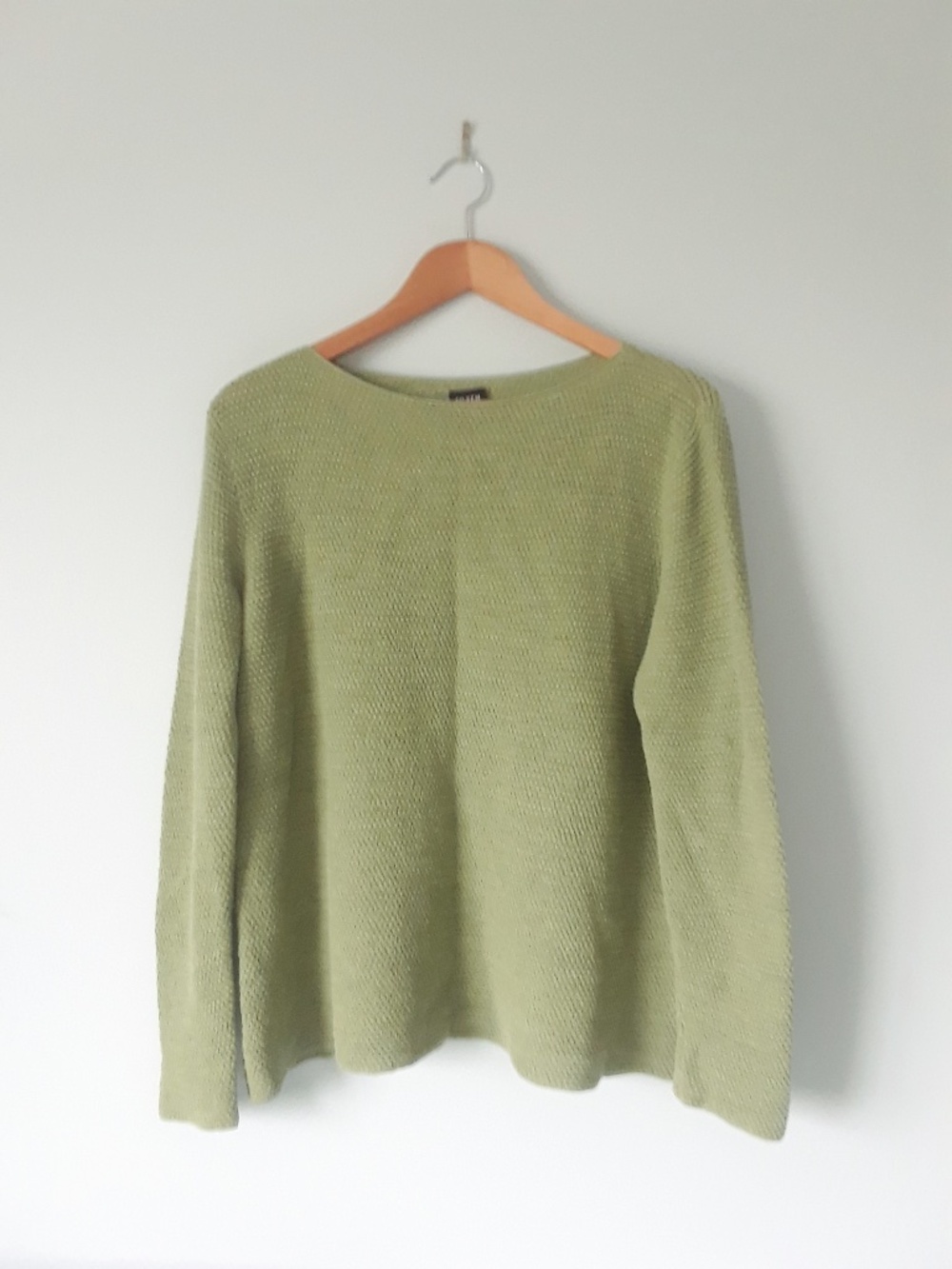Vintage EILEEN FISHER 100% Italian Wool Knit Sweater M